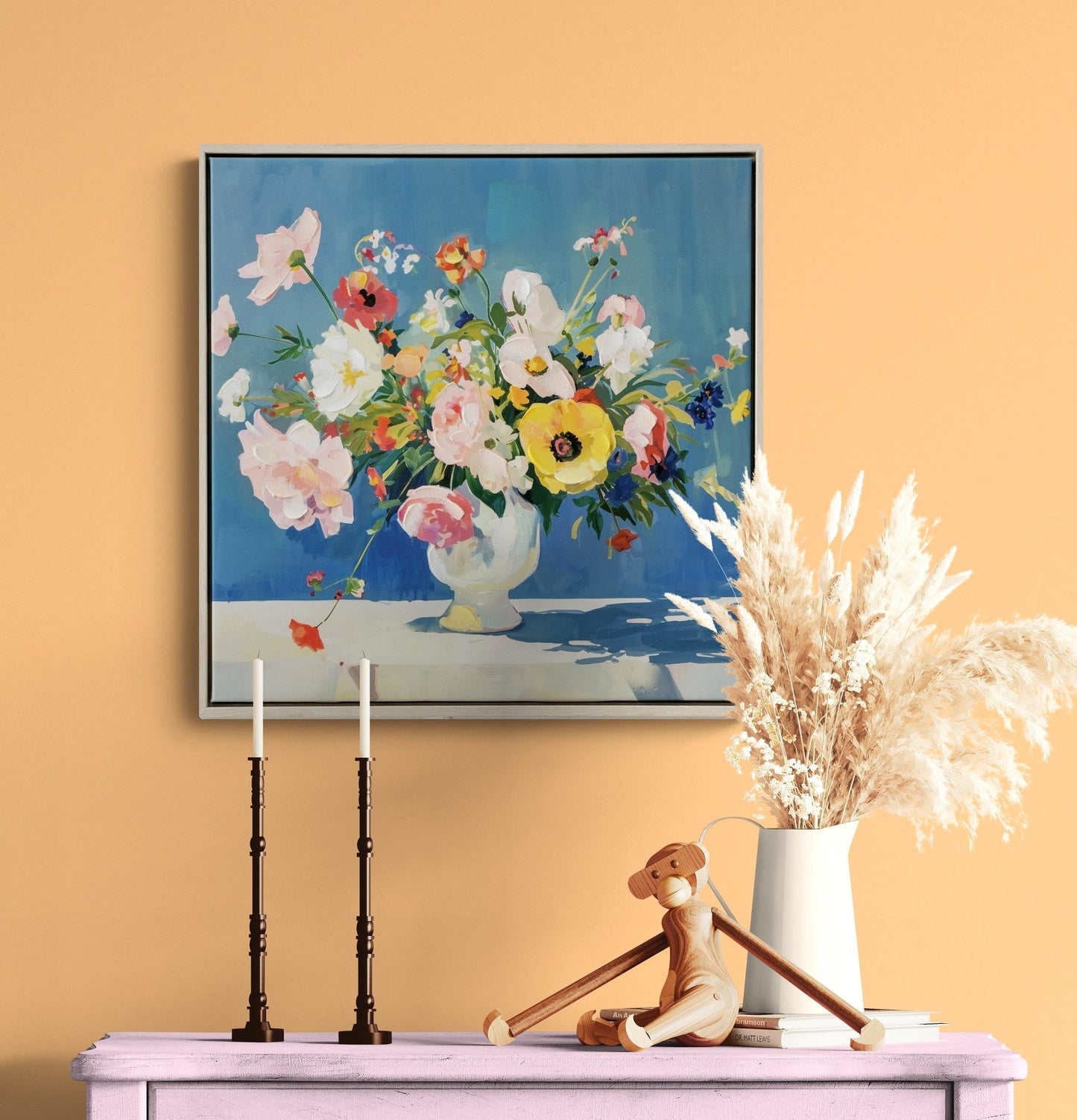 Bouquet in Blue room