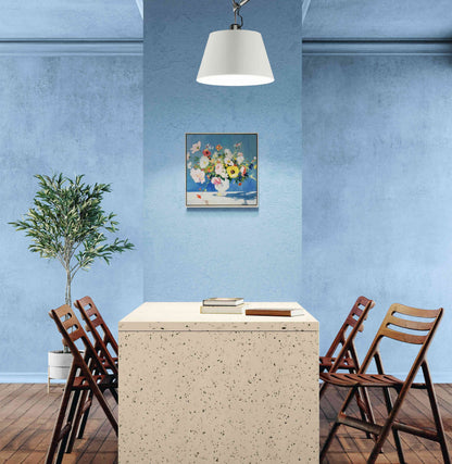 Bouquet in Blue room