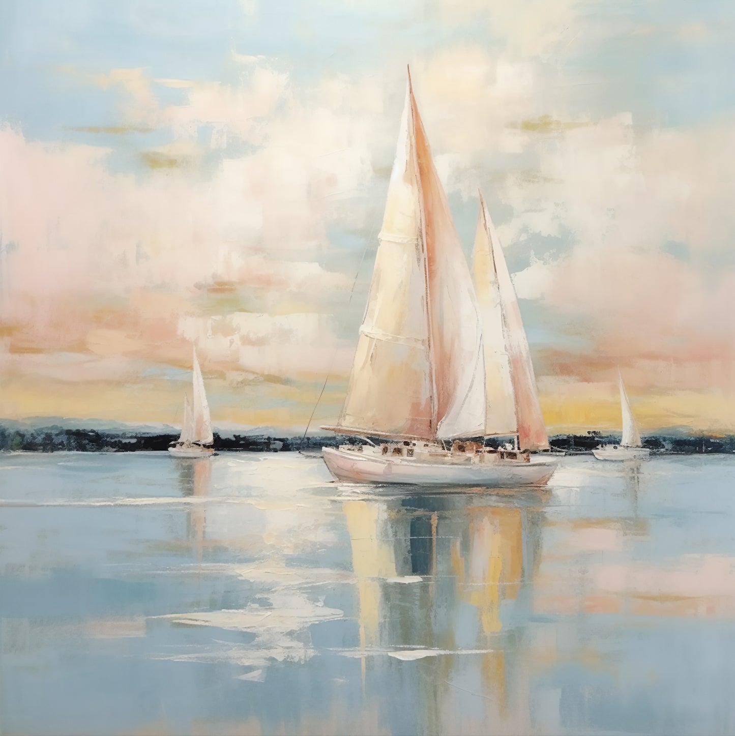 Sails in the Morning Glow.
