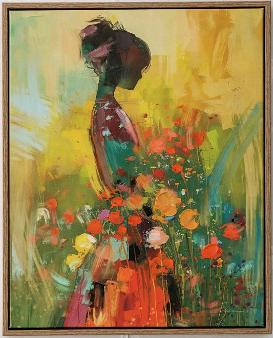 Girl with Flowers